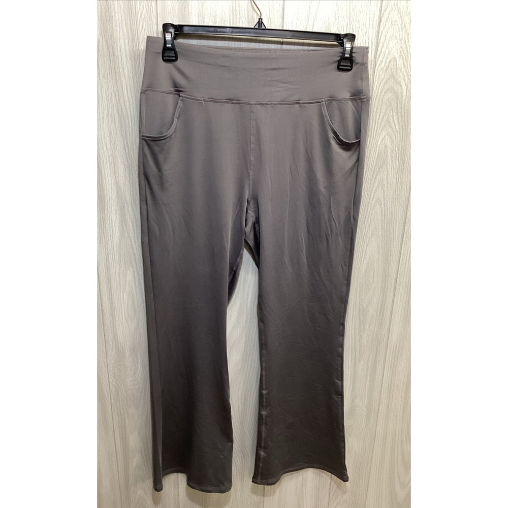 UNBRANDED Women's (Size 1XL) Pull On Leggings Pockets Stretch Gray